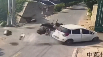 Motorcyclists successfully took off
