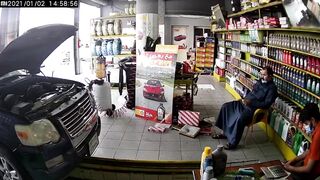 Classic: Worker gets crushed by car during oil exchange