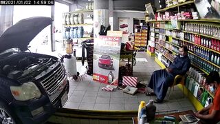 Classic: Worker gets crushed by car during oil exchange