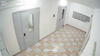 Drunk girl cuts hand and leg open while trying to open a locked door