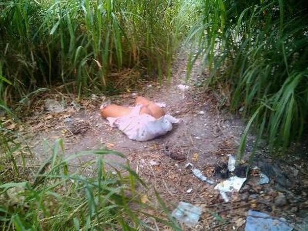 Part of a woman's dismembered body