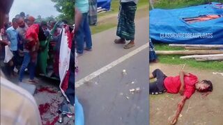 Classic: Guy with his head partially obliterated