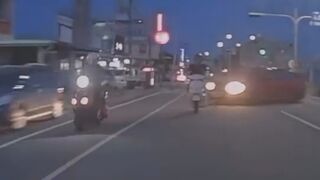 Driver Kills Two Motorcyclists In Taiwan
