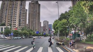Stupid bitch ran a red light and knocked down the child