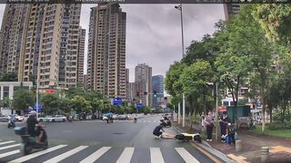 Stupid bitch ran a red light and knocked down the child