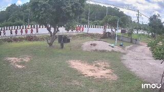 Nine Thai monks killed after 11-year-old driver collides with procession (New Angle,Aftermath)