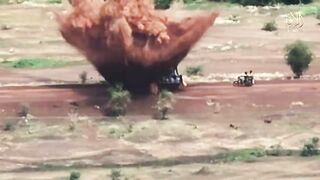 Moment Army Truck is Vaporized by Roadside IED Planted By JNIM