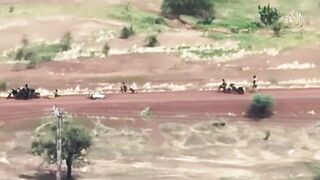 Moment Army Truck is Vaporized by Roadside IED Planted By JNIM