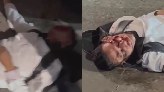 Captured Phone Thief Gets Kicked In The Head By Angry Mob