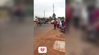 Moment Of Deadly Collision Between Two Motorcycles In Kenya