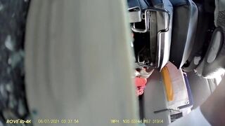 Guy commits suicide by jumping off an overpass onto a semi truck