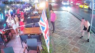 Shit Talking Blonde Gets Dropped By Drunk UK Lad In Turkey
