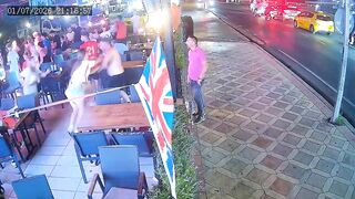 Shit Talking Blonde Gets Dropped By Drunk UK Lad In Turkey