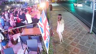 Shit Talking Blonde Gets Dropped By Drunk UK Lad In Turkey