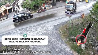 Indonesian Trucker Having A Shitty Day