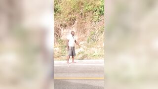 Old Man Takes A Rock To The Head During Stone Fight In Dominican Republic