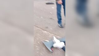 Collision Between Truck , Car And Motorcycle Leaves Man Dead And Woman In Agony