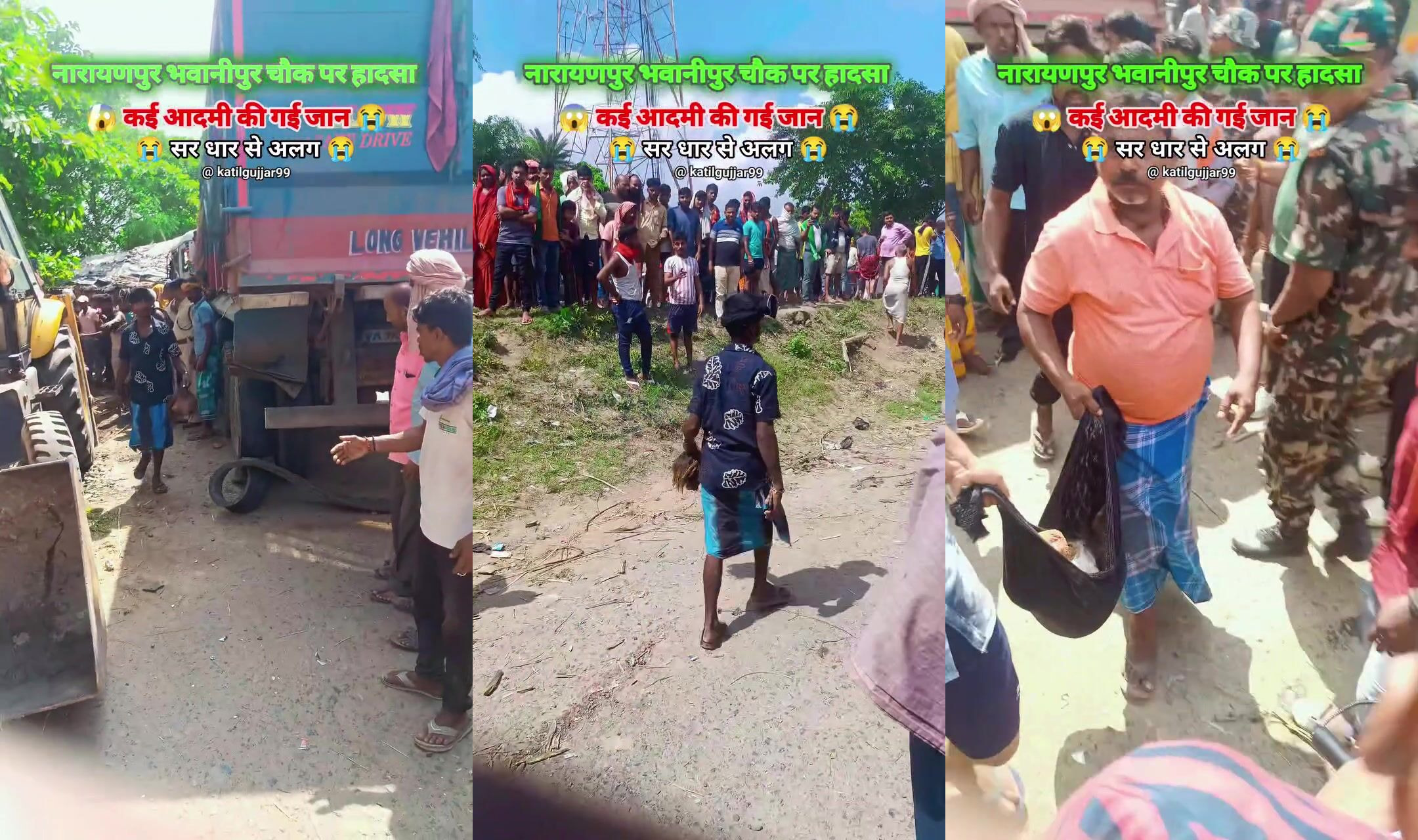 Head and limbs severed in traffic accident