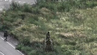 Ukr black merc sniper gets droned