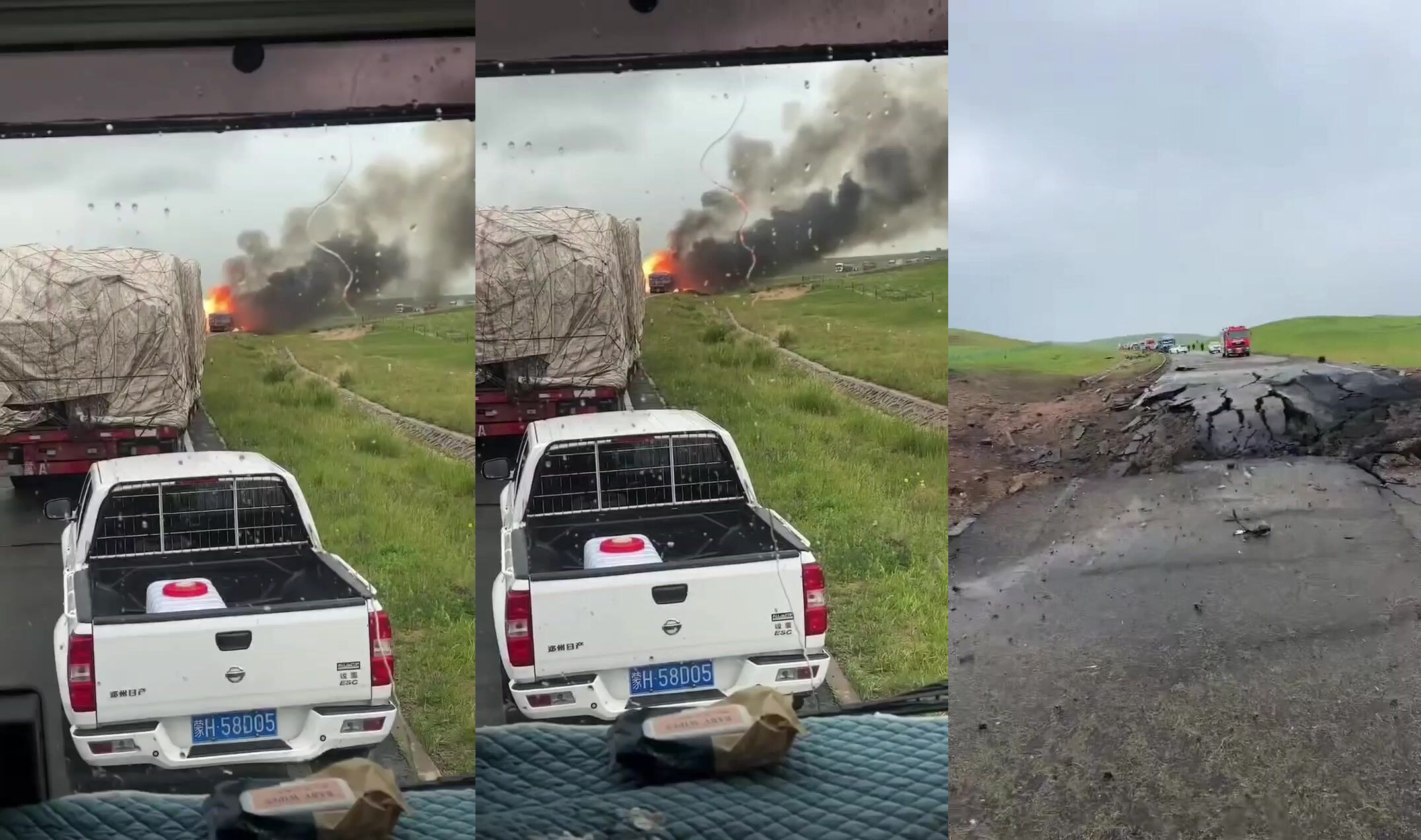 truck transporting ammonium nitrate exploded