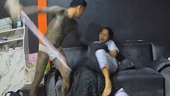 Wife Assaulted by Tattooed Husband in Domestic Violence Incident