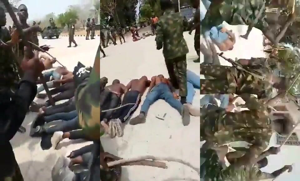 Gang Of Thieves, Kidnappers Flogged By Soldiers