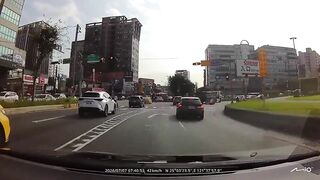 Moped Rider Gets Hit By Truck And Catches Fire