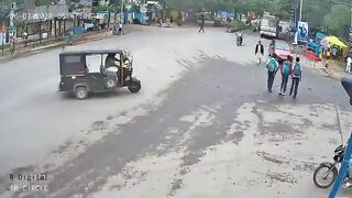 Truck Hits Woman Walking on Road, Leaves Her Injured