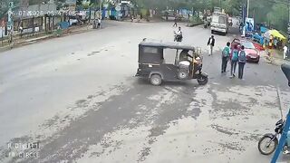 Truck Hits Woman Walking on Road, Leaves Her Injured