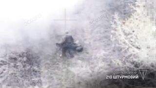 Stupid ruzky shoot his comrade in attempt to shoot Ukrainan drone