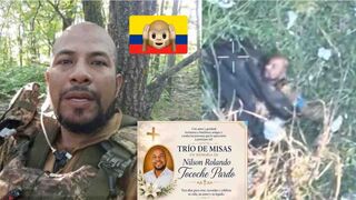 Colombian merc expelling his brain.