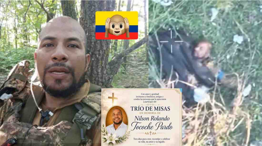Colombian merc expelling his brain.