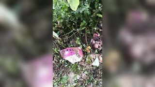 While clearing weeds, residents discovered a human remains