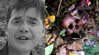 While clearing weeds, residents discovered a human remains