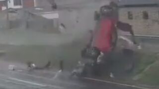 Driver Ejected During Rollover Crash In Colombia