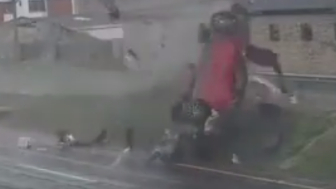 Driver Ejected During Rollover Crash In Colombia