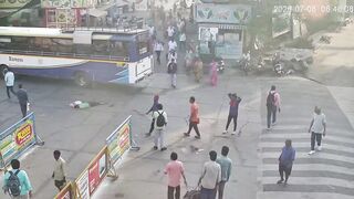 Man Named Bulu Sahoo Gets Crushed To Death By The Bus