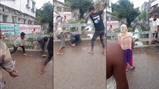 Thief Gets Clubbed In Front Of His Mother