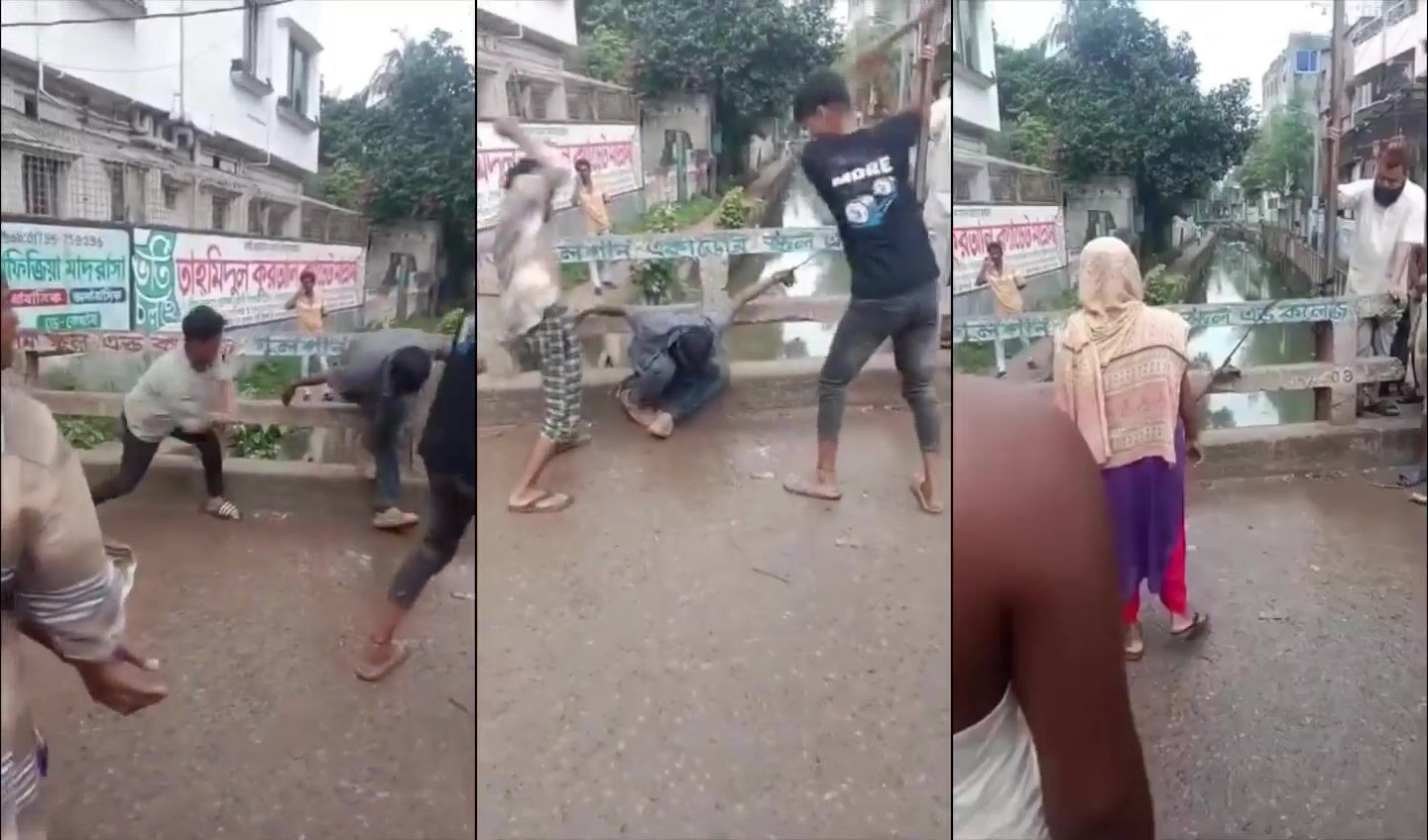 Thief Gets Clubbed In Front Of His Mother