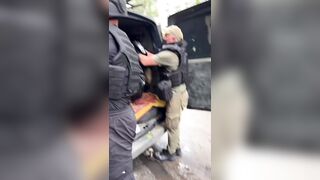 Ukrat rescuing his friends.