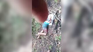 Thief Gets Clubbed By Masked Thugs In The Woods
