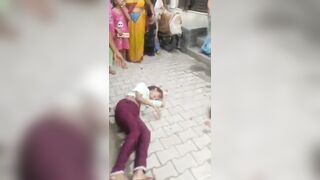 Woman Thrown From The Roof During Land Dispute In India