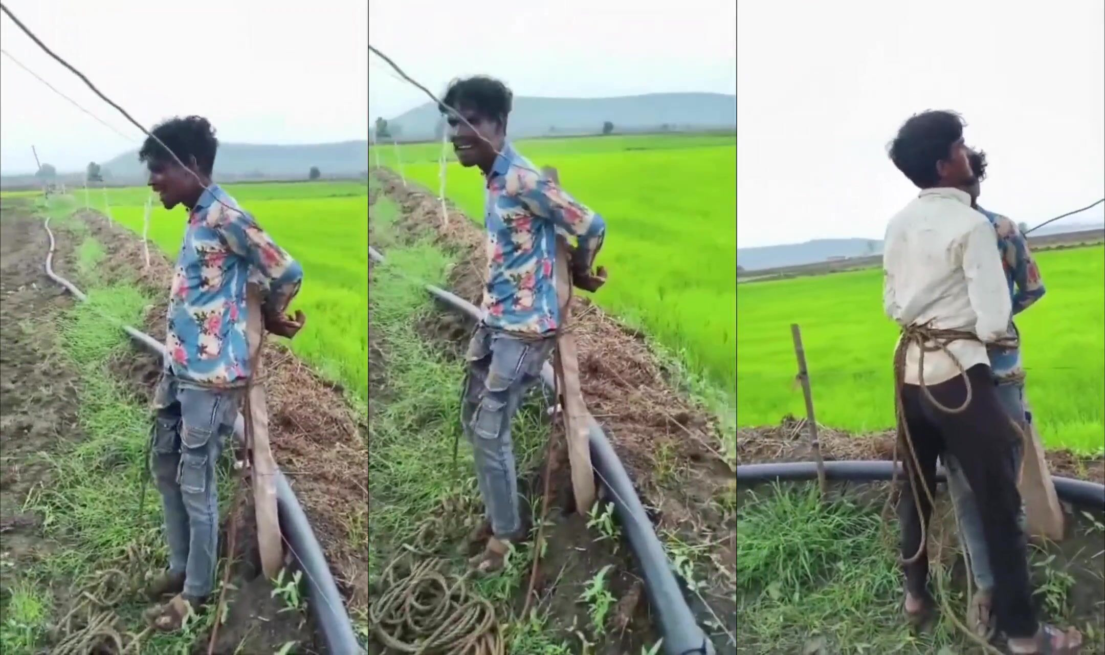 Two Thieves Tortured With Live Wire