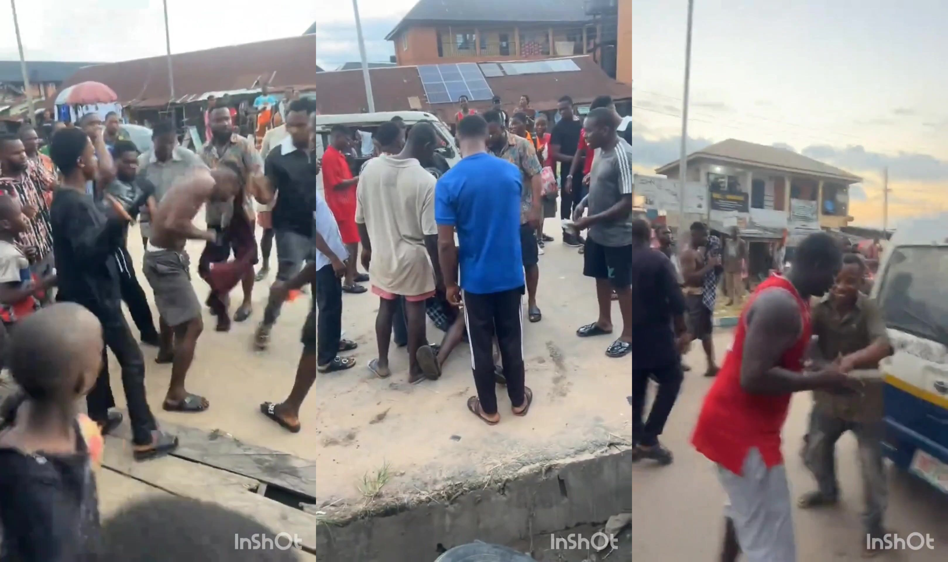 Thief Attacked By Angry Mob