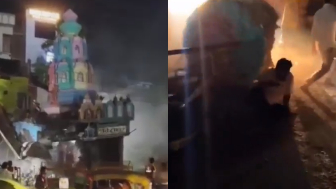 Temple Dome Collapses Killing One In India