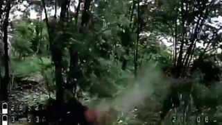Pedoruzzian invader shot his head a second before the drone strike