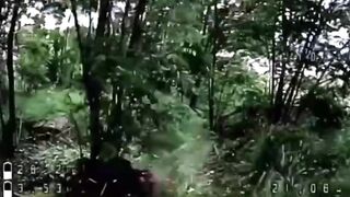 Pedoruzzian invader shot his head a second before the drone strike