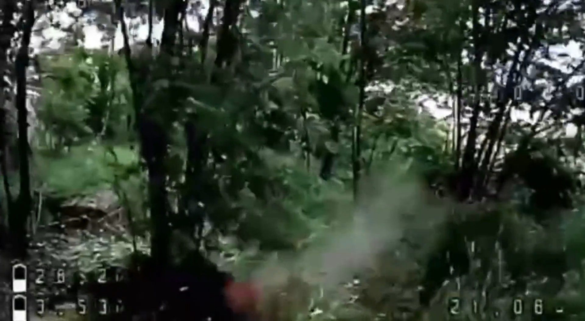Pedoruzzian invader shot his head a second before the drone strike