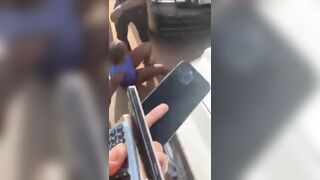 Hooker Without Panties Caught Stealing Phone From Clients