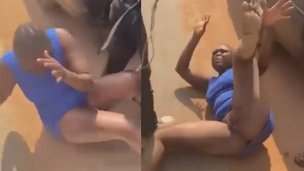 Hooker Without Panties Caught Stealing Phone From Clients